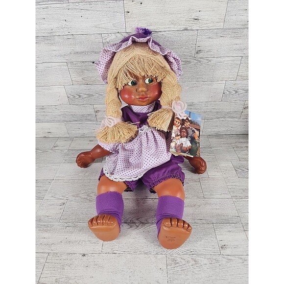 Vintage NABER KIDS Doll WOOD CHIPS & RESIN Sissi Rare COA ATTACHED Toddler 18" - Picture 1 of 11